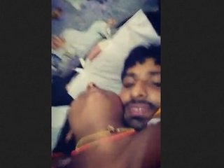 Horny Aunty Tia plays with her lover at home