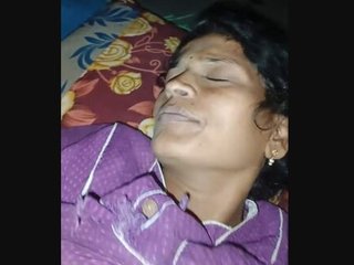 Telugu wife gets pounded hard by her lover in bed